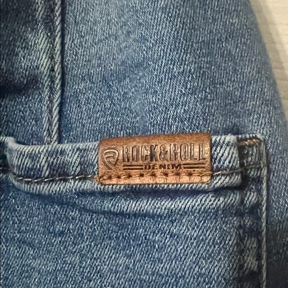 Roll & Roll Denim Flare Jeans with Frayed Hem - Picture 6 of 7